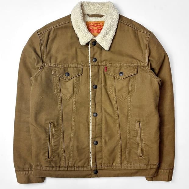 리바이스 양털 셰르파 데님 트러커 자켓 PN5227