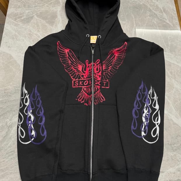 Skoloct 할리데이비슨 후드집업 M