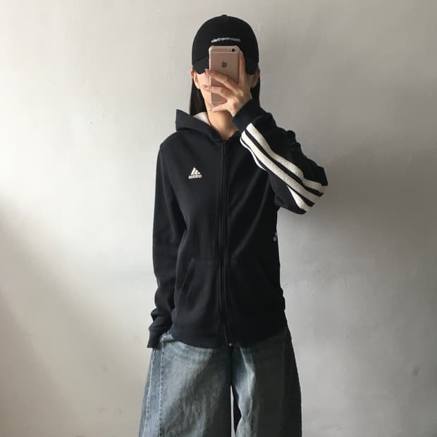 아디다스 쉐르파 후드집업