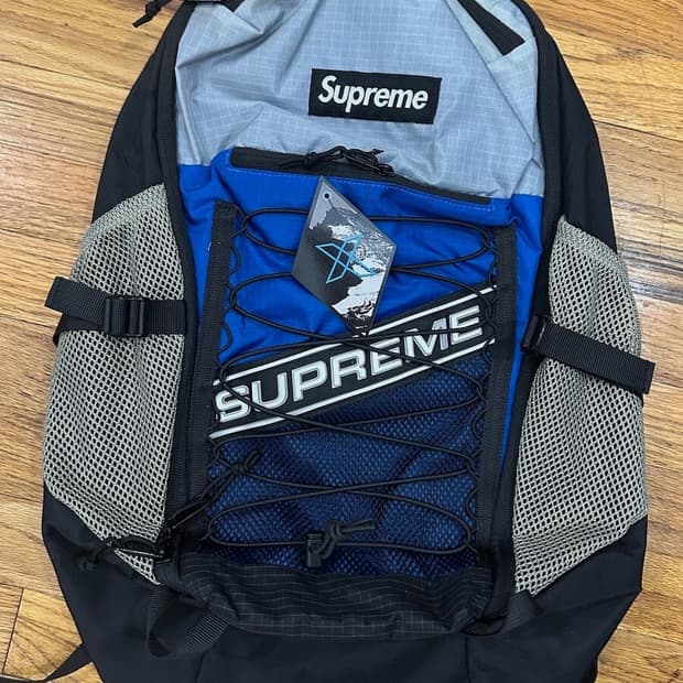 (새상품) 슈프림 백팩 블루 / supreme backpack blue