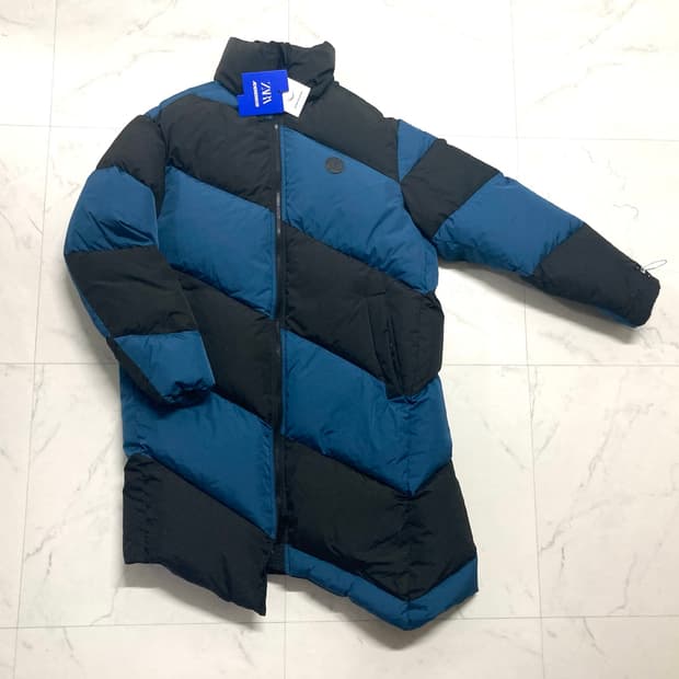 (새상품)자라 x 아더에러 22FW 오버핏 덕다운 롱패딩
