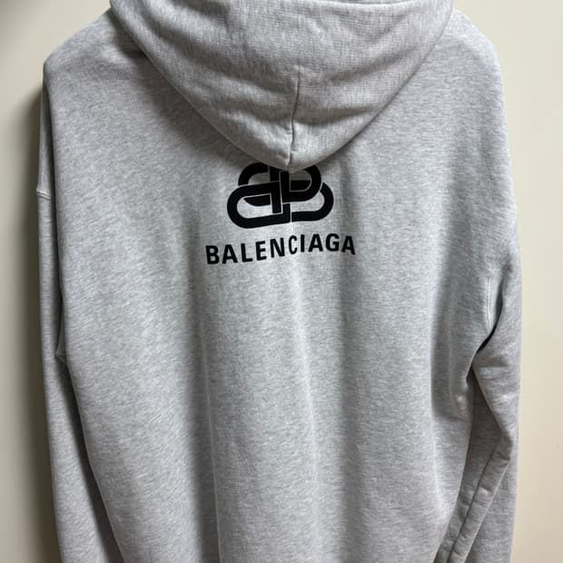 발렌시아가 bb로고 후드집업 M
