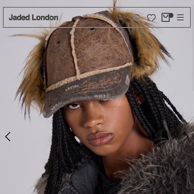 Jaded London 퍼 캡모자 새상품