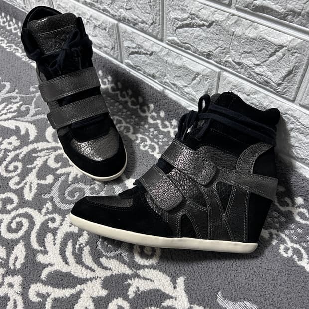 Ash 아쉬 메탈릭 히든 웨지 스니커즈