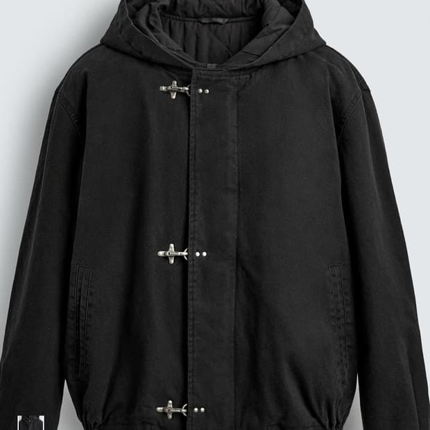 자라 토글 버튼 후드 점퍼(S) 삽니다