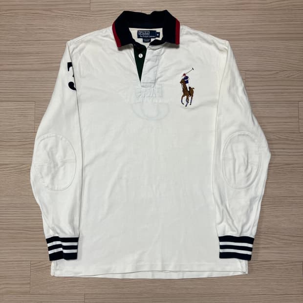 폴로 랄프로렌 빅포니 엘보우 패치 럭비 셔츠