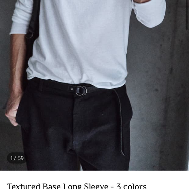 모노프리베 텍스쳐 베이스 검정3사이즈 삽니다 