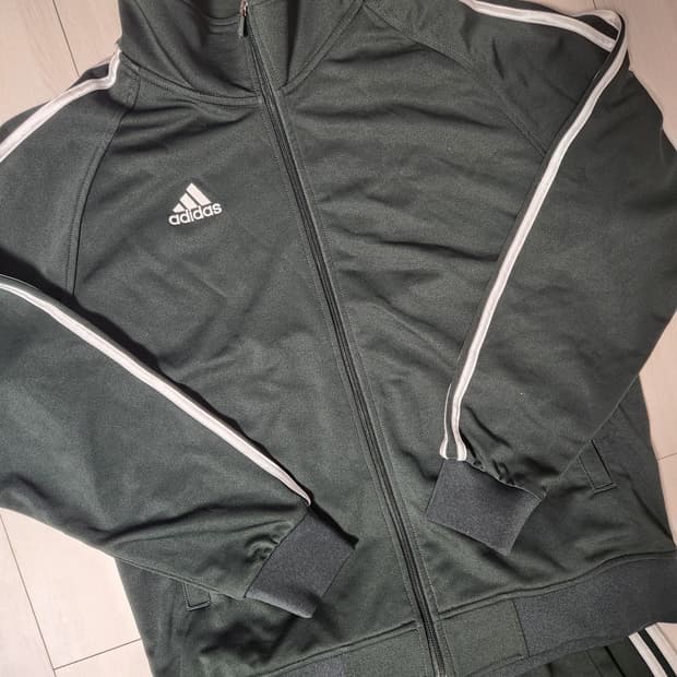 새상품급)아디다스 마샬아츠 딥그린 트랙탑 트레이닝복 상하의 세트 사이즈1