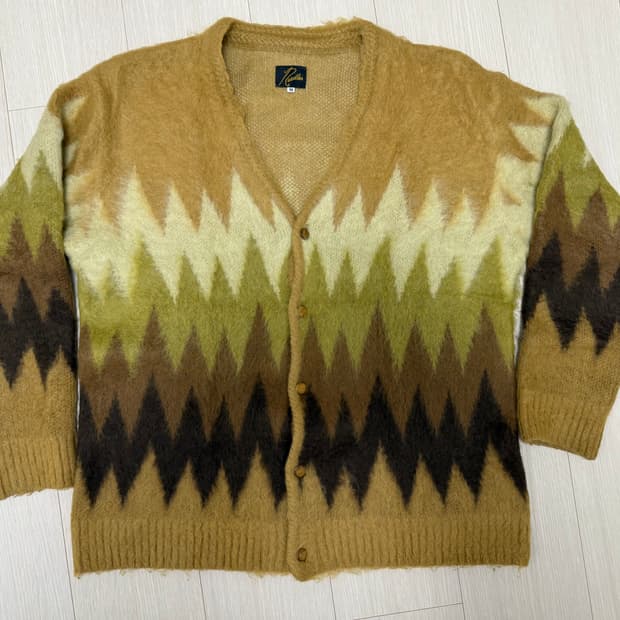 니들즈 모헤어 가디건