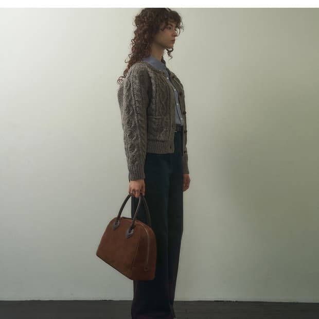 Outfitters cream tea cable cardigan