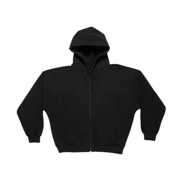 [2] 이지 후드 집업 HD-03 블랭크 블랙 새상품