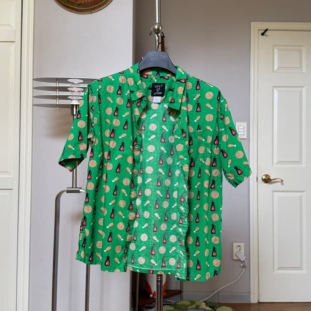 골프왕 Golf Wang Chicken n Waffle Button Up