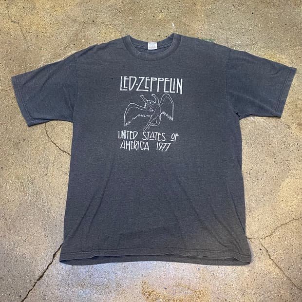 미국 빈티지 레드제플린 락티셔츠 반팔티