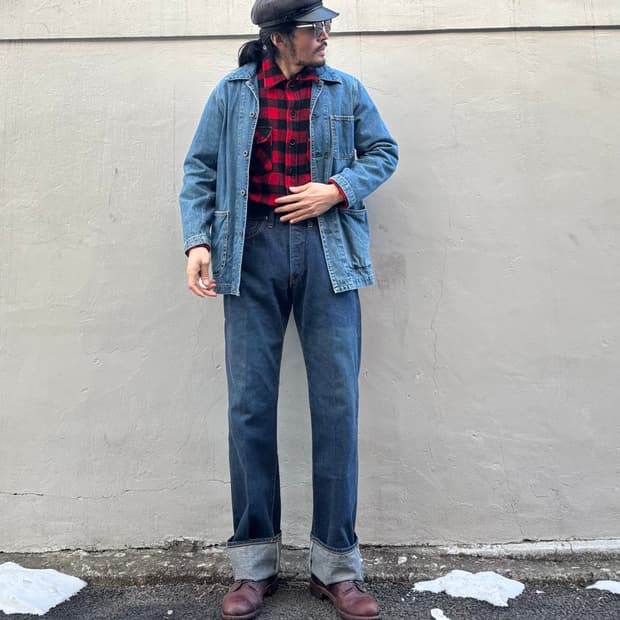 일본 리 1101 유니온메이드 셀비지 데님 팬츠