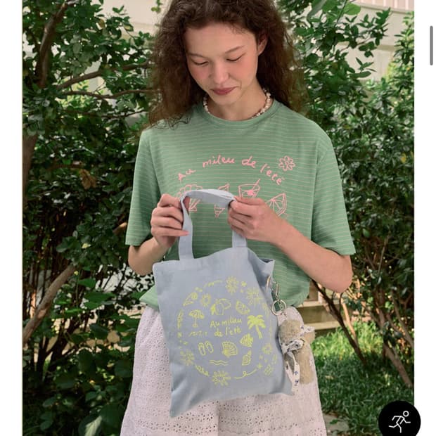 논로컬 드로잉 에코백 새상품 (39000원)