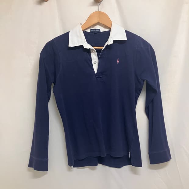 랄프로렌 네이비 럭비티 카라티