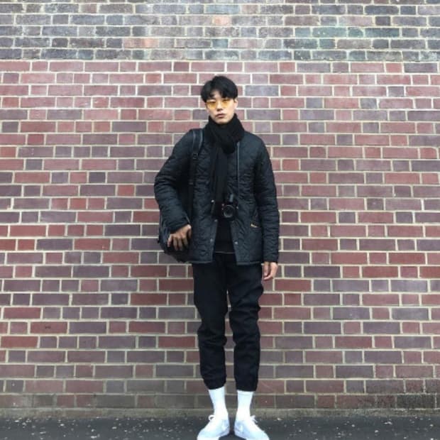 바버 퀄팅자켓 L