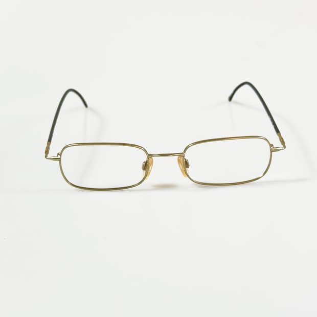 90s RODENSTOCK 골드 슬림 스퀘어 빈티지 안경