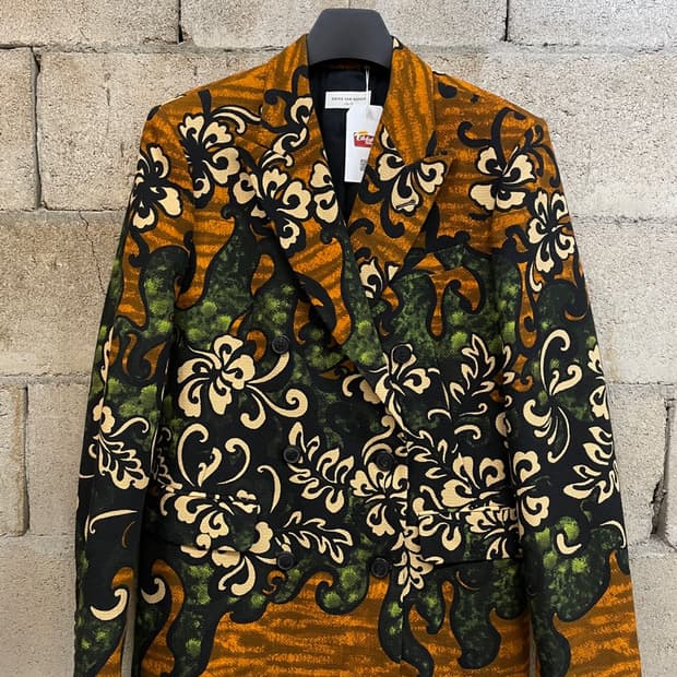 드리스 반 노튼 더블 브레스티드 블레이저