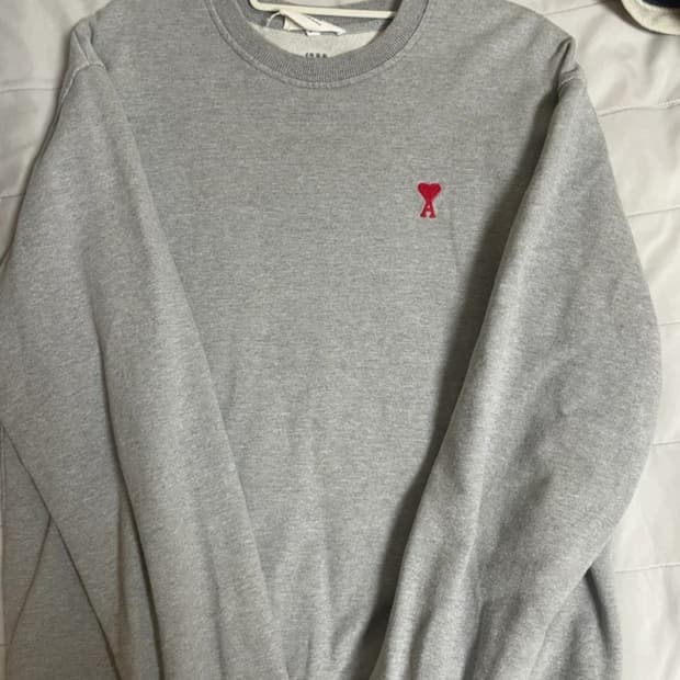 아미 정품 회색 맨투맨