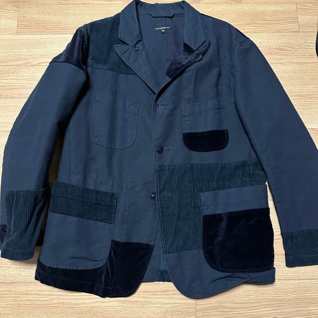 (M) 엔지니어드가먼츠 베드포드 네이비 패치워크