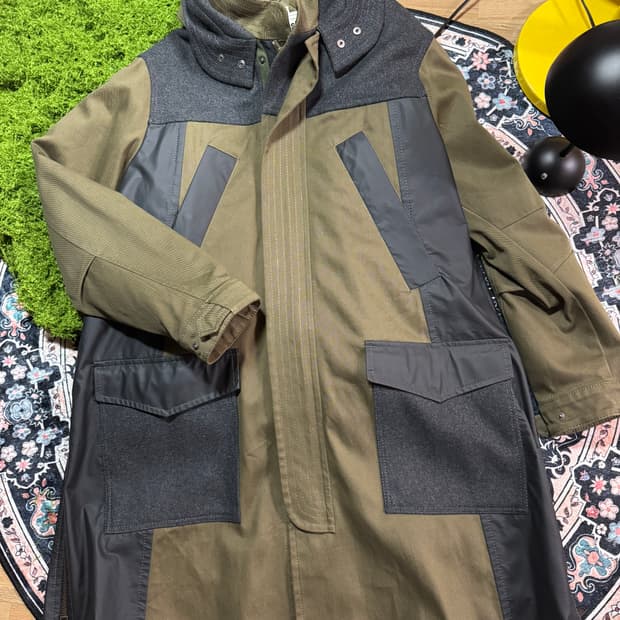 자라 울 믹스 피쉬테일 파카