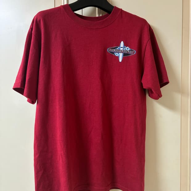 performance surf wear 버건디 티셔츠