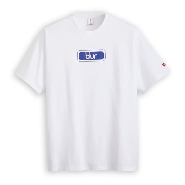 XL)Levi’sxBlur White BLOCK LOGO TEESHIRT