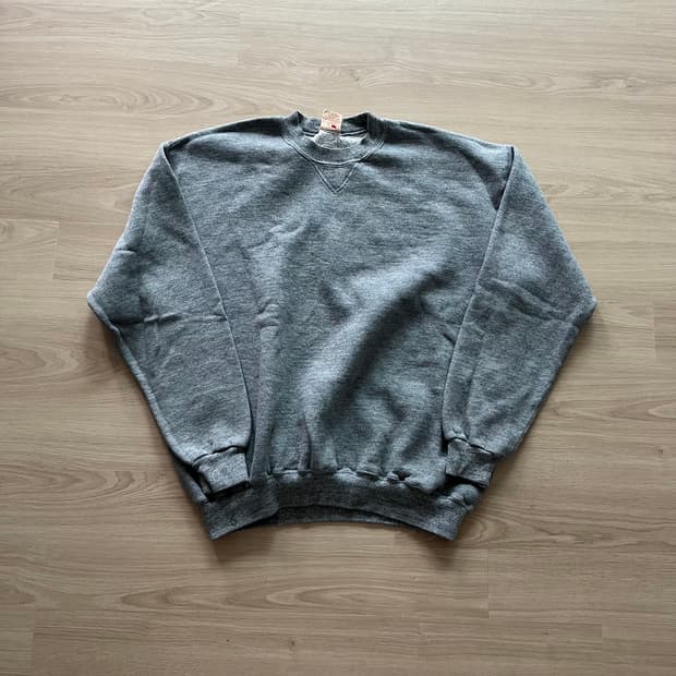 [XL] 70s 빈티지 러셀 스웻셔츠 맨투맨 멜란지그레이