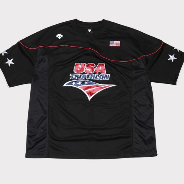 [XL] 데상트 USA 트라이애슬론 티셔츠