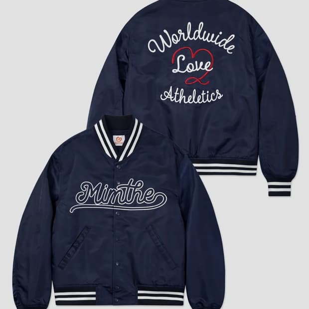 밈더워드로브 월드 와이드 스타디움 자켓_네이비