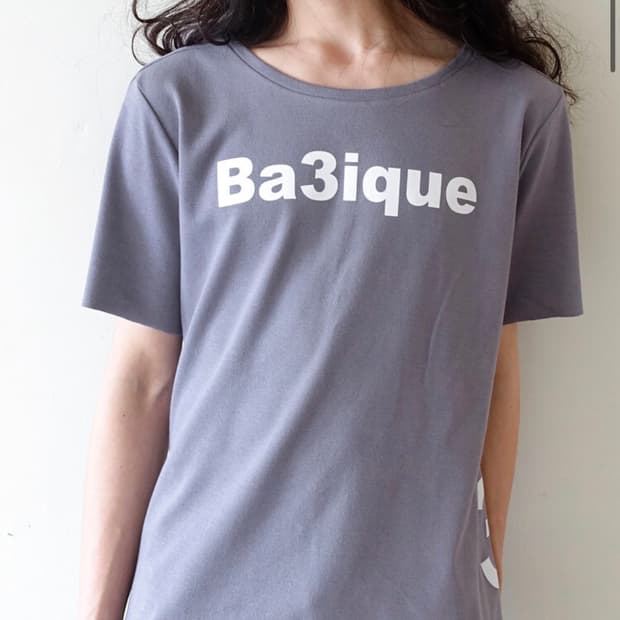 샵페어리 loose logo t-shirt (deep grey)