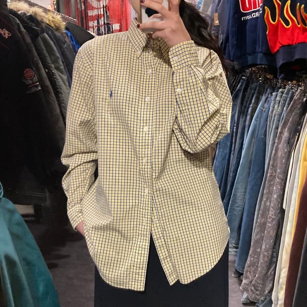 [IM] 폴로셔츠 태터솔체크 옐로우 블루