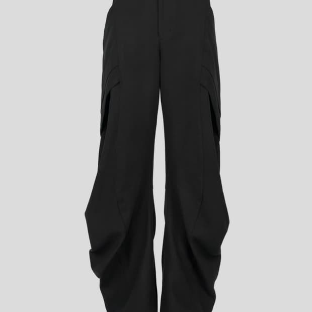 지용킴 24ss 커브드팬츠