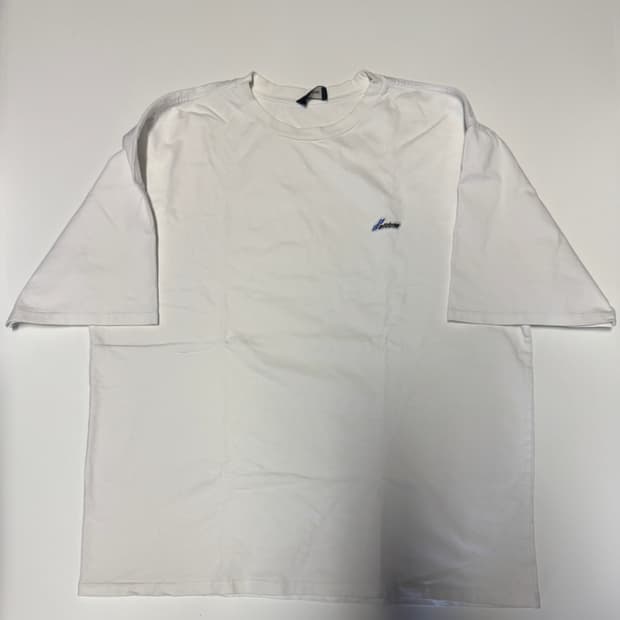 웰던 WELLDONE 로고 포인트 빅 사이즈 반팔 티셔츠 2XL