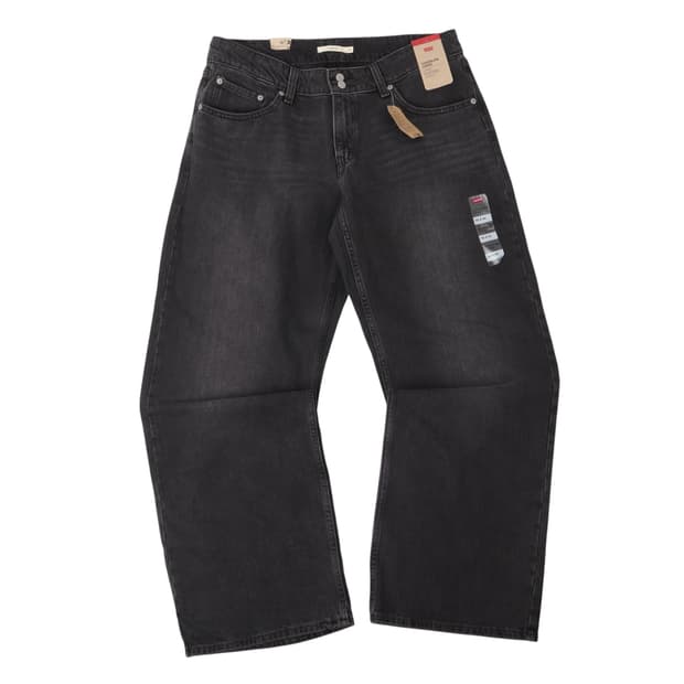 리바이스 흑청 슈퍼로우 루즈 데님팬츠