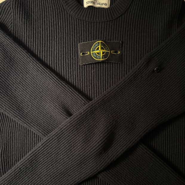 스톤아일랜드 울 니트 네이비