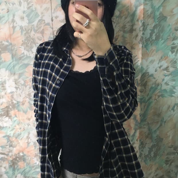 Japanese vintage check shirt 