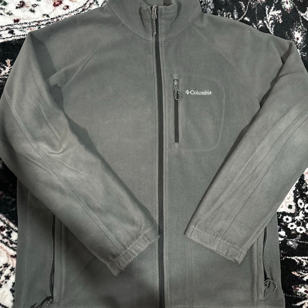 콜롬비아 기모 플리스 자켓 그레이