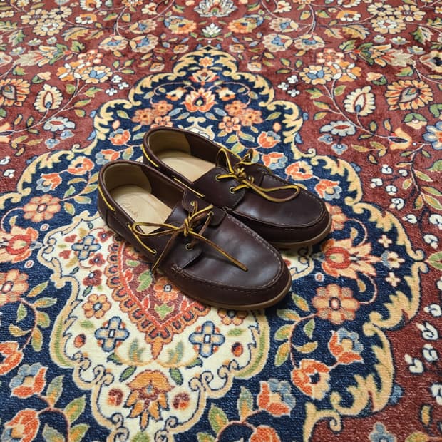 클락스(Clarks) 클래식 가죽 보트슈즈 (UK 6.5/250)