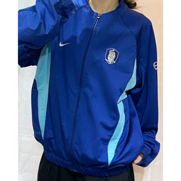 (새상품) 나이키 한국 국가대표 블루 배색 트랙탑