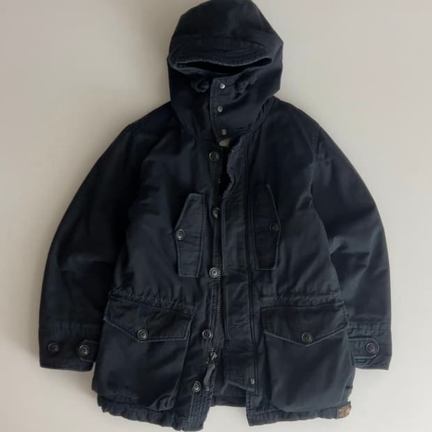 데님앤서플라이 밀리터리 립스탑 파카 S