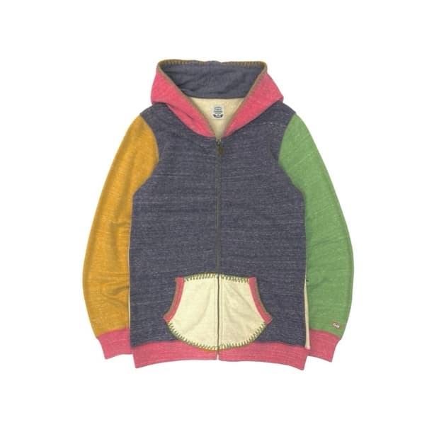 Rainbow hood zip up
