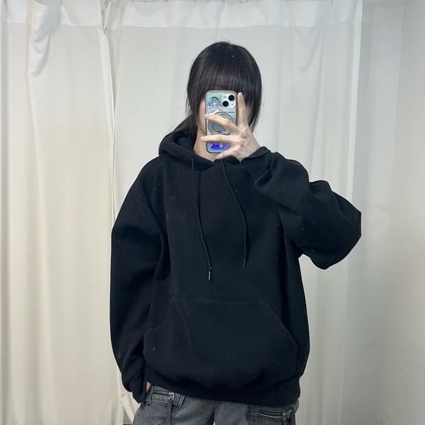 Brown Breath black hoodie