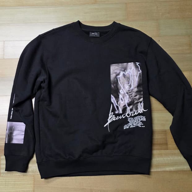 [신동품]빈트릴 맨투맨 / L사이즈 세미오버핏