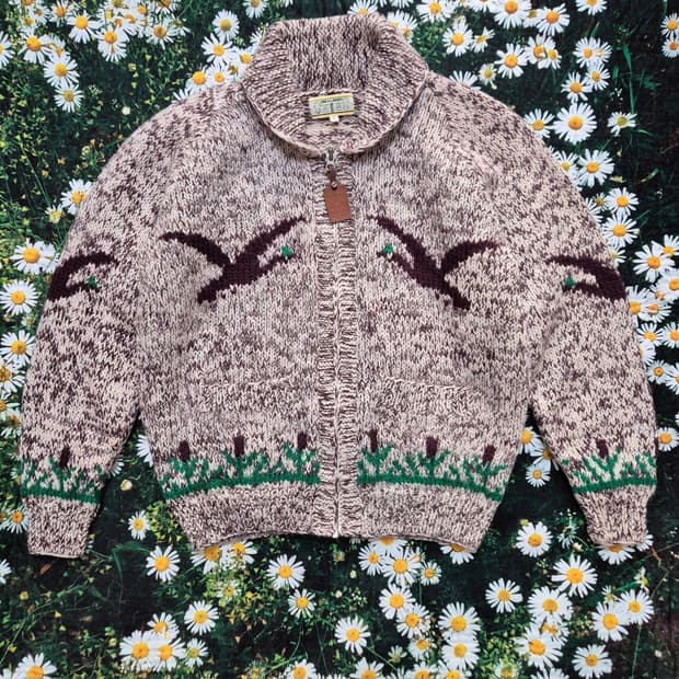 JIM&LARRY 청둥오리  코위찬 니트 자켓 성인 L (M추천)