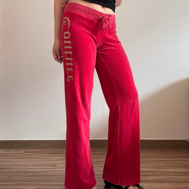 쥬시꾸뛰르 벨벳 트레이닝 팬츠