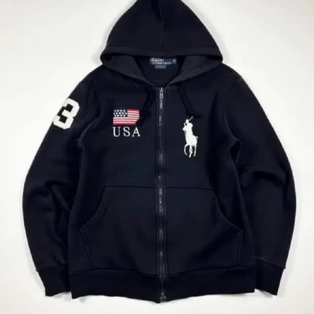 (구해요)폴로 성조기 후드집업 m이나l