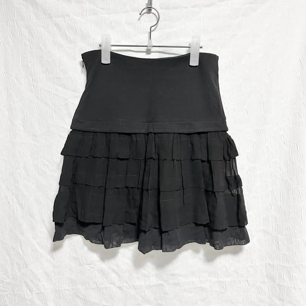 빈티지 theory 띠어리 긱시크 페어리 쉬폰 캉캉 스커트