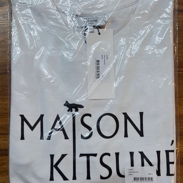 (새상품/정품)메종키츠네 로고 반팔티 L
